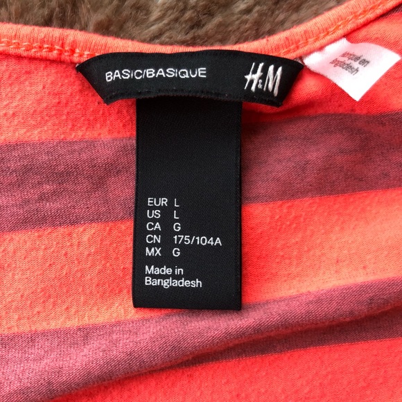 HM basic tank dress bright pink stripes - Picture 3 of 3